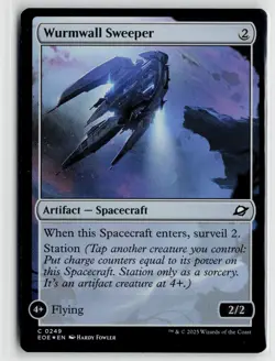 MTG Edge Of Eternities Wurmwall Sweeper Foil x1 NM - Image 1