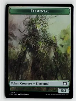 MTG Edge Of Eternities Elemental // Golem Token Foil x1 NM - Image 1