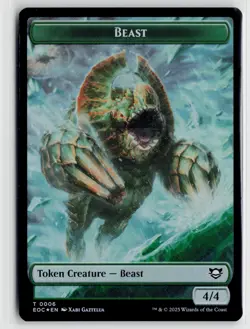 MTG Edge Of Eternities Beast // Thopter Token Foil x1 NM - Image 1