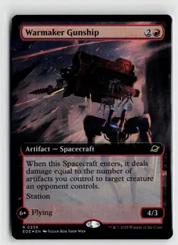 MTG Edge Of Eternities Warmaker Gunship Foil x1 NM - Image 1