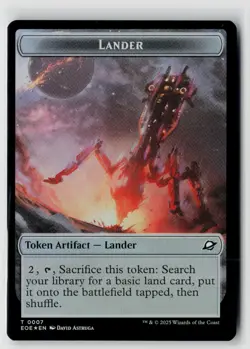 MTG Edge Of Eternities Human Soldier // Lander TokenFoil x1 NM - Image 2