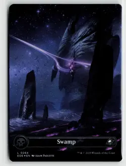 MTG Edge Of Eternities Swamp Borderless 264 Foil x1 NM - Image 1