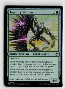 MTG Edge Of Eternities Tapestry Warden Foil x1 NM - Image 1