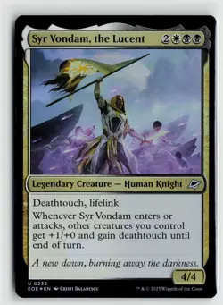 MTG Edge Of Eternities Syr Vondam, The Lucent Foil x1 NM - Image 1