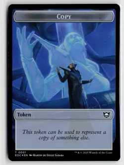 MTG Edge Of Eternities Copy // Golem Token Foil x1 NM - Image 1