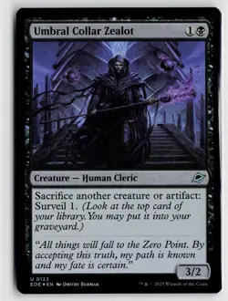 MTG Edge Of Eternities Umbral Collar Zealot Foil x1 NM - Image 1