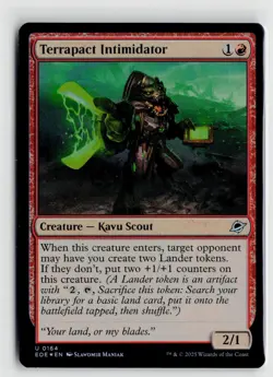 MTG Edge Of Eternities Terrapact Intimidator Foil x1 NM - Image 1