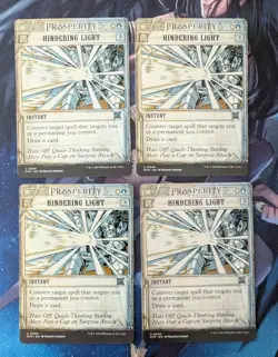 MTG 4 x *BREAKING NEWS * OTJ Uncommon HINDERING LIGHT NM - Image 1