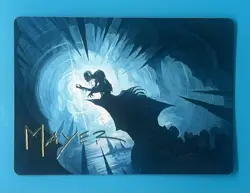 MTG Lord Of The Rings Gold Stamped Art Series Gollum, Patient Plotter 41/81 - Image 1