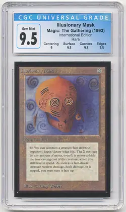Graded Illusionary Mask CGC 9.5 GEM MINT International Collectors' Edition MTG! - Image 1
