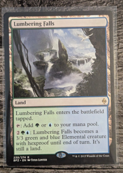 MTG: Lumbering Falls (Battle for Zendikar)(RARE) - Image 1