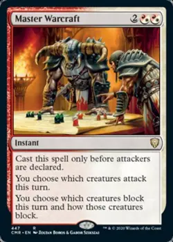 Master Warcraft - Light Play MTG Commander 2020 Commander Legends - Image 1