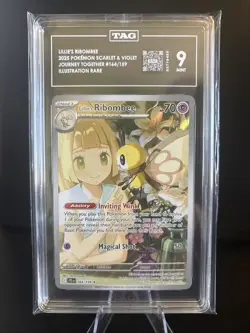 TAG 9 MINT Pokemon Journey Together Lillie’s Ribombee Illustration Rare #164 - Image 1