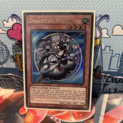 JUSH-EN001 Dracotail Lukias Ultra Rare 1st Ed YuGiOh - Image 1