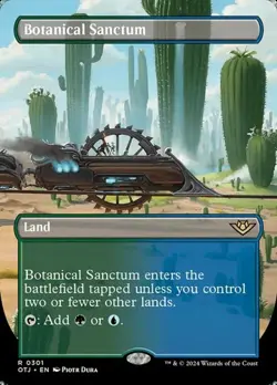 Botanical Sanctum - Foil Extended Art OTJ NM MTG - Image 1