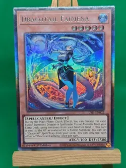 JUSH-EN002 Dracotail Faimena Collector's Rare 1st Edition YuGiOh - Image 4
