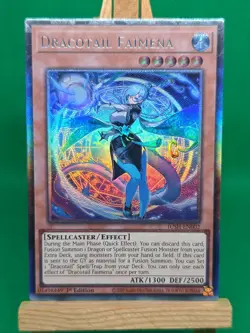 JUSH-EN002 Dracotail Faimena Collector's Rare 1st Edition YuGiOh - Image 5