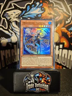 JUSH-EN002 Dracotail Faimena Ultra Rare 1st Ed YuGiOh - Image 1