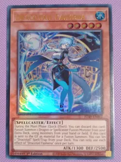 JUSH-EN002 Dracotail Faimena Ultra Rare 1st Ed YuGiOh - Image 1