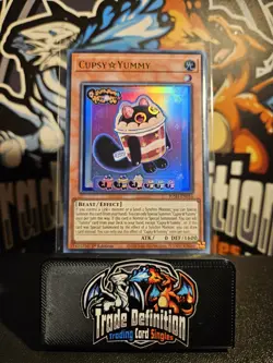 JUSH-EN016 Cupsy☆Yummy Ultra Rare 1st Ed YuGiOh - Image 1