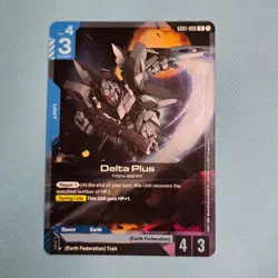 Delta Plus - Gundam Card Game #GD01-006 - GD01 - NM Foil Newtype Rising Single - Image 1