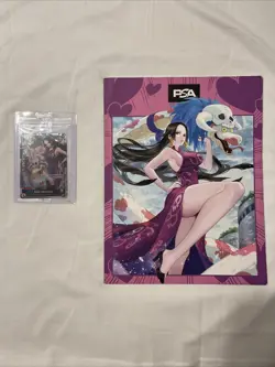 One Piece TCG Boa Hancock OP07-038 Exclusive Promo Card SEALED +PSA Magazine - Image 1