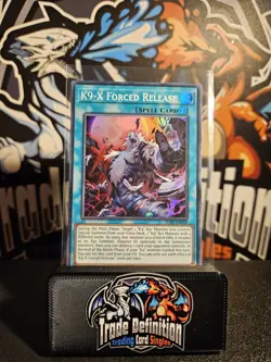 JUSH-EN039 K9-X Forced Release : Super Rare 1st Edition Mint YuGiOh Card - Image 1