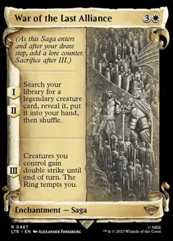 War of the Last Alliance - Silver Foil Showcase LTR NM MTG - Image 1