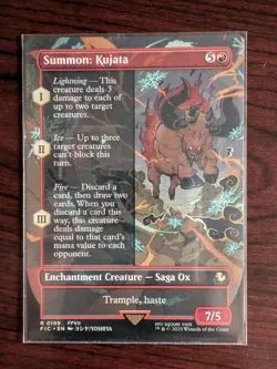 Summon: Kujata Final Fantasy Borderless CMR NM MTG Card - Image 1