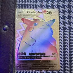 Pikachu VMAX HP 310 Gold Foil Rare Pokemon Card - Image 1