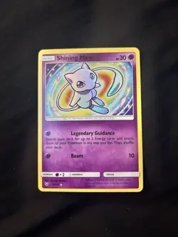 Pokemon TCG Shining Mew Shining Legends Holo Card 40/73 Near Mint Condition - Image 1