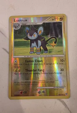 Luxio 52/130 Diamond & Pearl Reverse Holo 2007 Pokemon TCG Card - LP/MP - Image 1