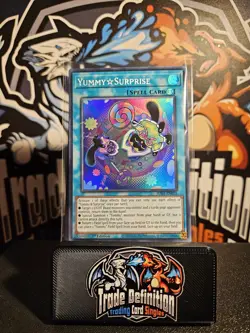 JUSH-EN025 Yummy☆Surprise : Super Rare 1st Edition Mint YuGiOh Card - Image 1