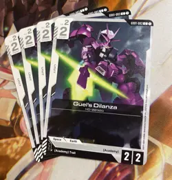 Gundam Card Game Guel’s Dilanza GD01-083 C Playset Of 4 Newtype Rising - Image 1