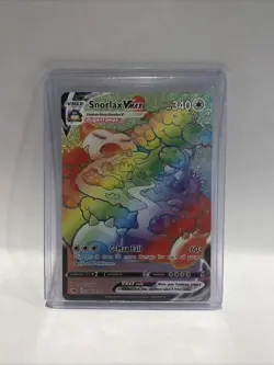 Pokemon TCG Snorlax VMAX Holo Secret Rare Card Sword & Shield 206/202 - Image 1