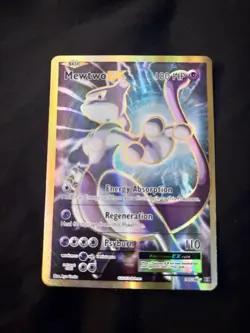 Pokemon Mewtwo EX TCG Full Art Holo Rare Card 103/108 XY Evolutions - Image 1