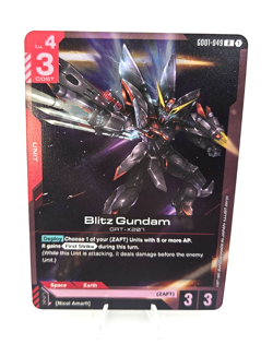 Blitz Gundam - Gundam Card Game #GD01-049 - GD01 - NM Foil Newtype Rising Single - Image 1