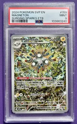 2024 Pokemon Card Psa9 Magneton SVP Promo Card Hollo Mint PSA 159 UK Stock - Image 1
