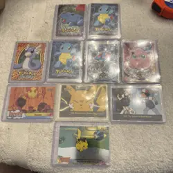 1990s Mixed Unsearched Topps Pokemon Card Lot - 10 Cards in sleeves - Image 1