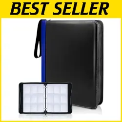 Expandable Trading Card Holder with 50 Double-Sided Sleeves - Fits 720 Cards - Image 1