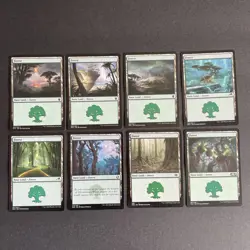 MTG Basic Land Forest Cards Lot Of 8 No Duplicates Wizards Of The Coast - Image 4