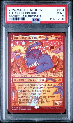 2024 MTG SECRET LAIR DROP FOIL #904 THE SCORPION GOD PSA 9 - Image 1