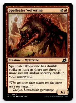 MTG Spelleater Wolverine 137/274 IKO Ikoria: Lair of Behemoths Common - Image 1