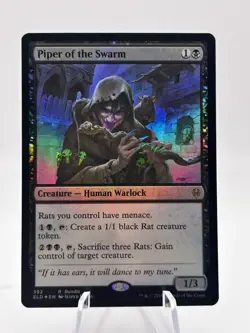 Piper of the Swarm 392 Foil Promo Throne of Eldraine ELD MTG LP - Image 1