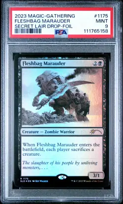 2023 MTG SECRET LAIR DROP FOIL #1175 FLESHBAG MARAUDER PSA 9 - Image 1