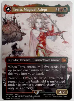 Terra, Magical Adept (Borderless) 323 M MTG Final Fantasy Magic The Gathering NM - Image 1