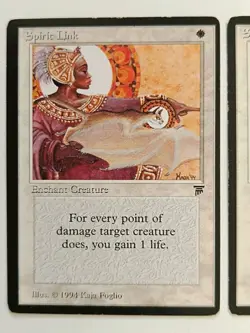 MtG | 2 x Spirit Link | Legends | Magic the Gathering - Image 2