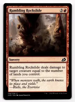 Rumbling Rockslide - NM MTG IKO - Ikoria: Lair of Behemoths 134/274 - Image 1