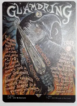 Glamdring (Borderless Poster Universes Beyond the Lord of the Rings MTG Magic NM - Image 2