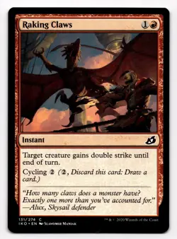 Raking Claws - NM MTG IKO- Ikoria: Lair of Behemoths 131/274 - Image 1